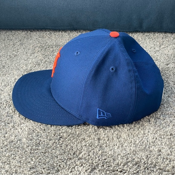 New Era New York Mets Fitted Hat 2000Subway Series patch Icy Blue UV Size 7 1/4 - Picture 4 of 10